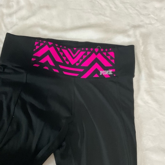 PINK  Black and Pink Yoga Leggings - Picture 2 of 8